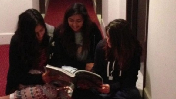 The girls are anxious to get home as some have important exams this week