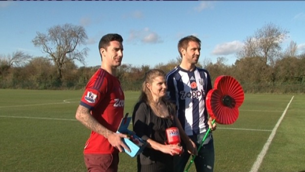 West Brom players will wear the specially designed shirts tonight
