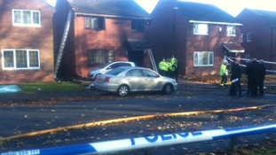 Scene of the house fire in Edgbaston