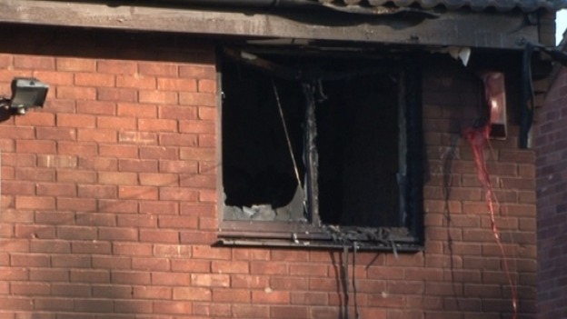 The fire affected much of the first floor of the house