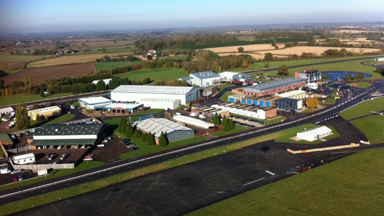 Aerial view of MIRA Technology Park in Nuneaton