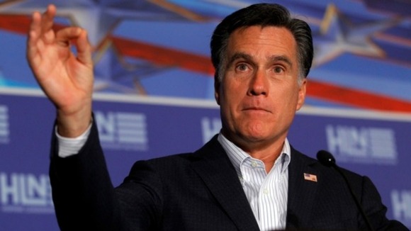 Republican presidential candidate Mitt Romney