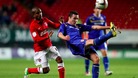 Cardiff City's Don Cowie (right) clears the ball under pressure from Charlton Athletic's Bradley Pritchard