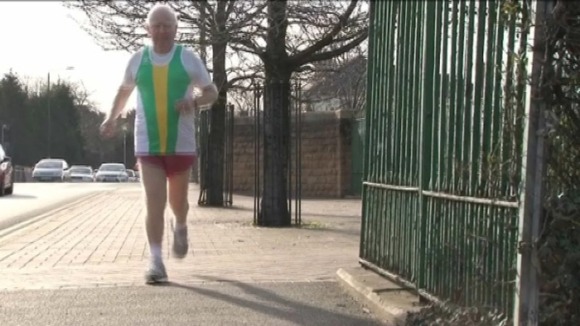 Jack in training for his Olympic run