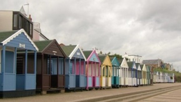 Beach huts in Norfolk