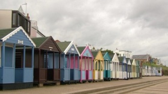 Beach huts in Norfolk