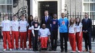 Prime Minister David Cameron with the School's Games ambassadors