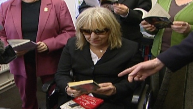 Sue Townsend is visiting her old school today ahead of her book release