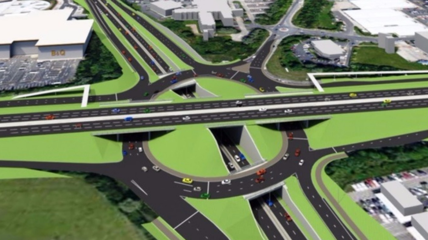 Construction work starts on Silverlink triple decker roundabout