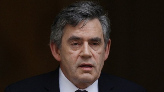 Former British Prime Minister Gordon Brown.