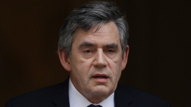 Former British Prime Minister Gordon Brown.