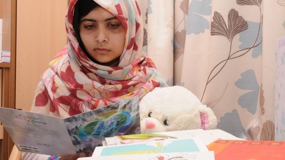 Malala Yousufzai was shot by a gunman in Pakistan one month ago.