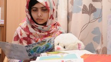 Malala Yousufzai was shot by a gunman in Pakistan one month ago.