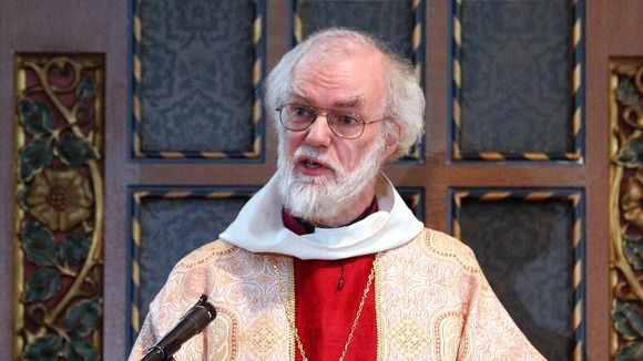 Outgoing Archbishop of Canterbury Rowan Williams.