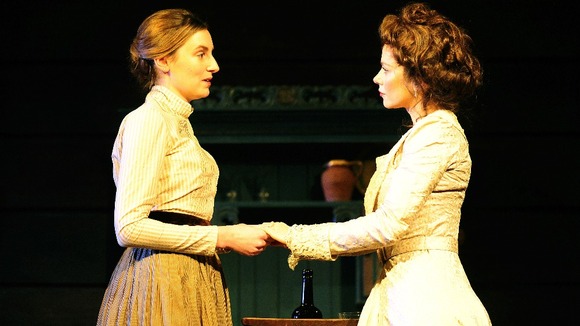 Laura Carmichael starring as Sonya (left), and Anna Friel as Yelena in the Anton Chechov play Uncle Vanya.