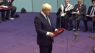 London Mayor Boris Johnson at GLA Remembrance Service.