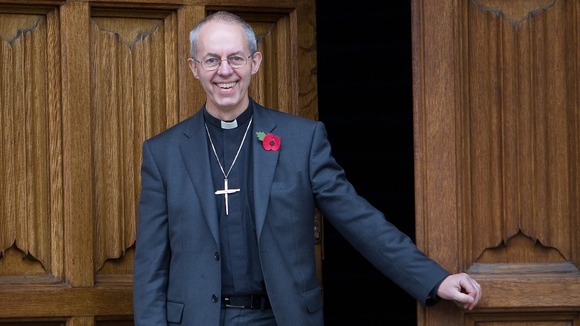 The new Archbishop of Canterbury the Right Reverend Justin Welb