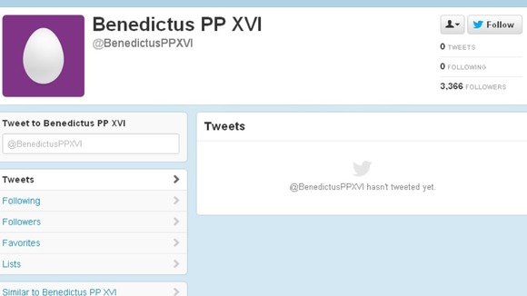 Could this be the Pope's future Twitter account?