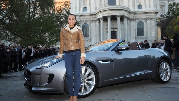 Olympic gold medallist Jessica Ennis poses with the new Jaguar F-Type car as she announces her role in The Lord Mayor's Show last week.