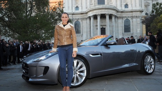 Olympic gold medallist Jessica Ennis poses with the new Jaguar F-Type car as she announces her role in The Lord Mayor's Show last week.