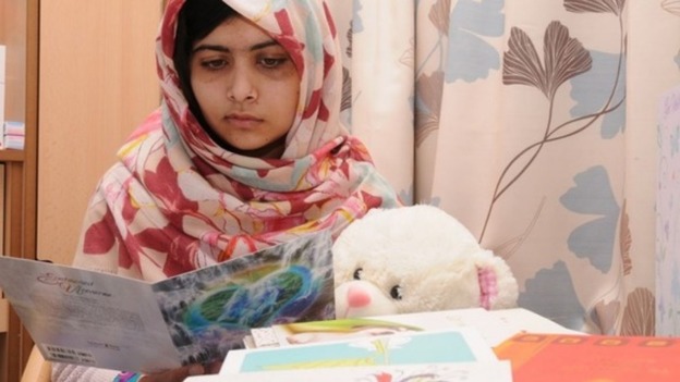 Malala Yousafzai was shot by a gunman in Pakistan one month ago.