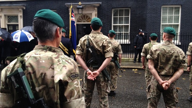 Marines at Downing Street