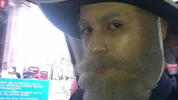 Prosthetic disguise schoolboy 