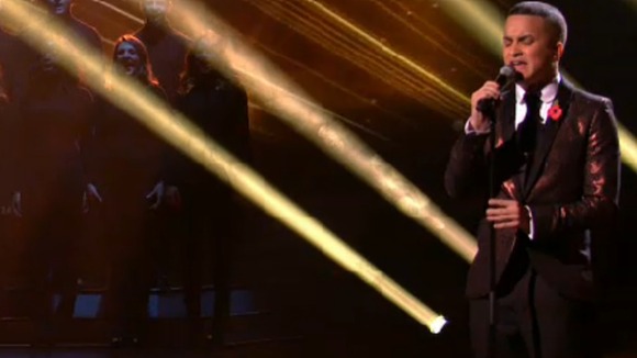Jahmene Douglas performs on Saturday night's show.