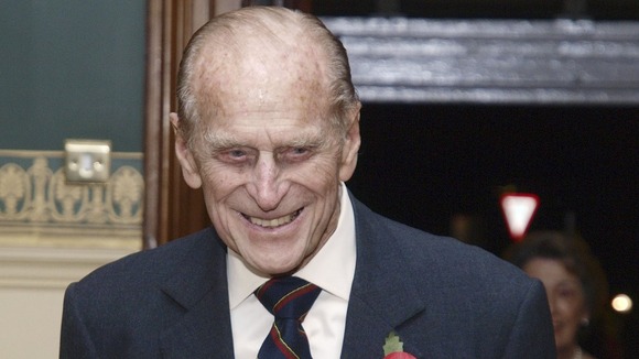 The Duke of Edinburgh pictured before the Royal British Legion Festival of Remembrance.