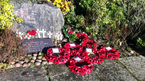 Tributes in Breaston, Derbyshire to fallen service personnel