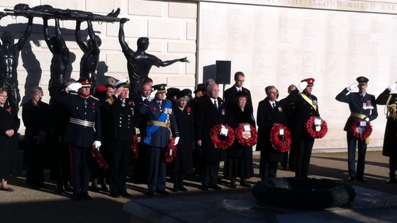 Just after 11am at the National Memorial Arboretum, Staffordshire