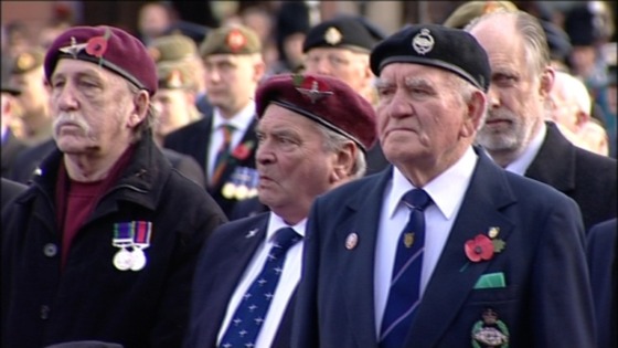 Proudly wearing poppies 