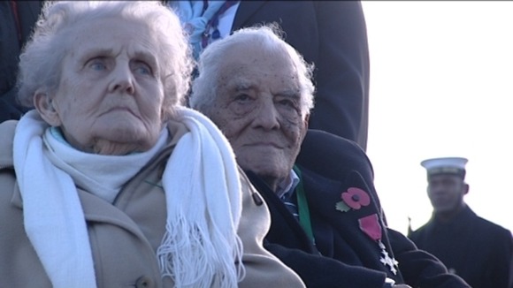 Remembrance day service in Plymouth