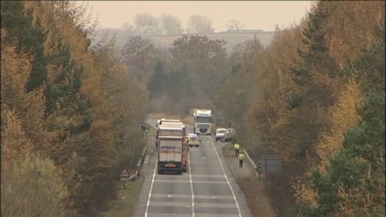The crash on the A1 has led to long delays and traffic disruption