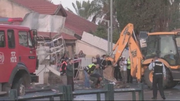 The rocket strike in the town of Netivot