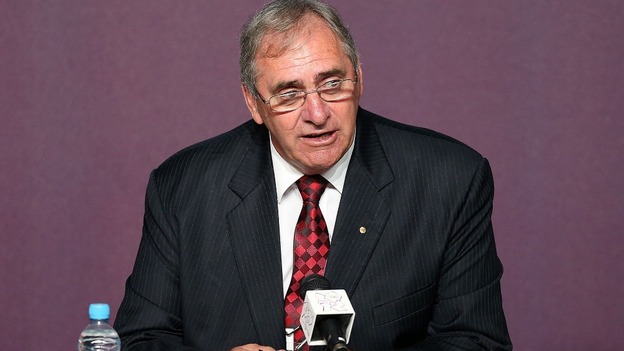 The head of the World Anti-Doping Agency John Fahey speaking earlier in the year