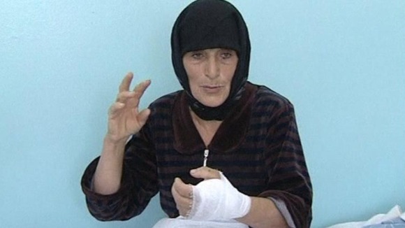 56-year-old Aishat Maksudova, from Novo Biryuzuak in the Dagestan region of Russia.