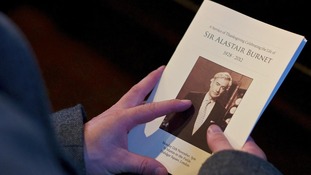 Programme of the memorial service for Sir Alastair Burnet
