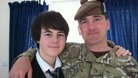 Callum with his dad Captain Walter Barrie