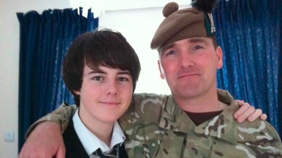 Captain Walter Barrie with his son Callum