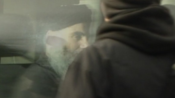 First shot of Abu Qatada after bail release.