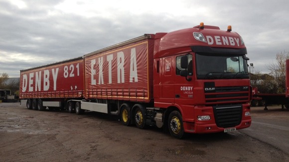 Denby's fuel-saving " super lorry"