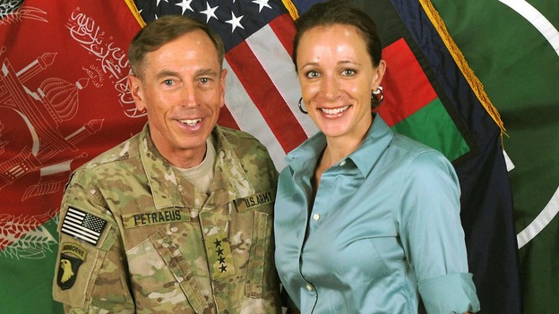 General David Petraeus with Paula Broadwell in July 2011.