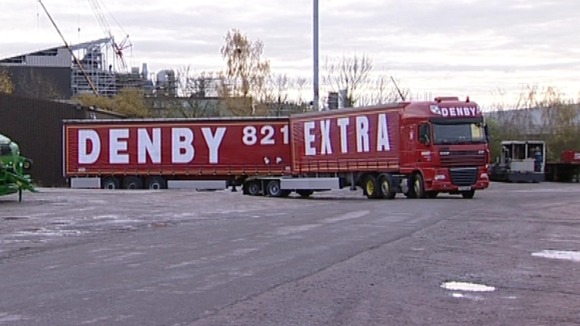 The vehicle is 25.25 metres long, and only two people at Denby are qualified to drive it