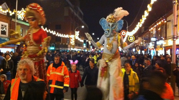 Celebrations in Belgrave Road