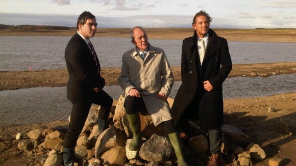 Chris Davies with his sons Ben and Greg