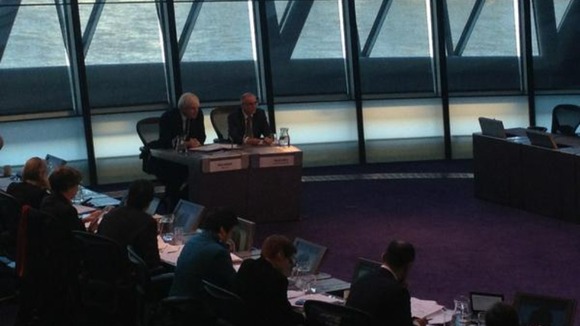 London Mayor Boris Johnson at London Assembly.