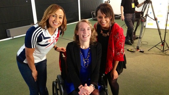 Olympians show their support for sports stars of the future.