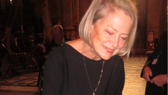 Kate Adie planting ideas at Durham Cathedral