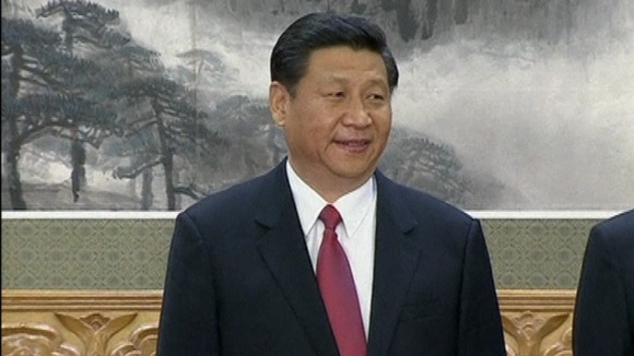 Xi Jinping as he is announced as the new general secretary
